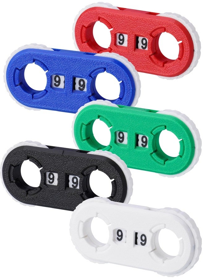 NiToy 5 Pcs 3D Printed MTG Life Counter with Plastic Box, Magic The Gathering Health Tracker for MTG, RPG, D&D Card Game Accessories, Double Digits Spinner - Image 1